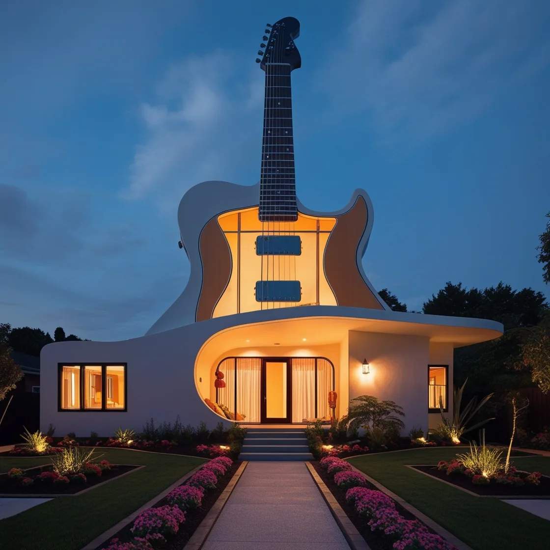 Living in Harmony: The Marvel of the Guitar Shaped House