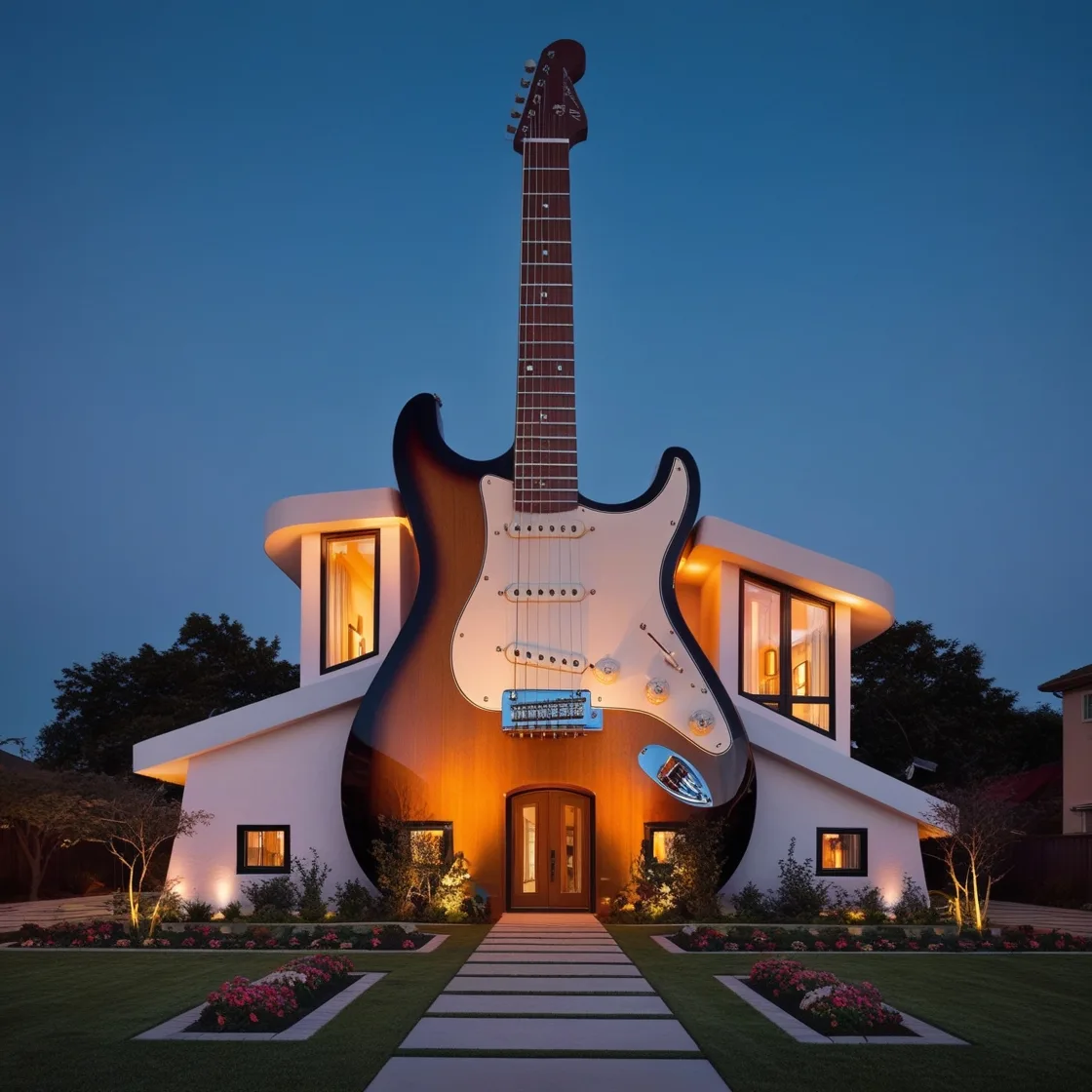 Living in Harmony: The Marvel of the Guitar Shaped House