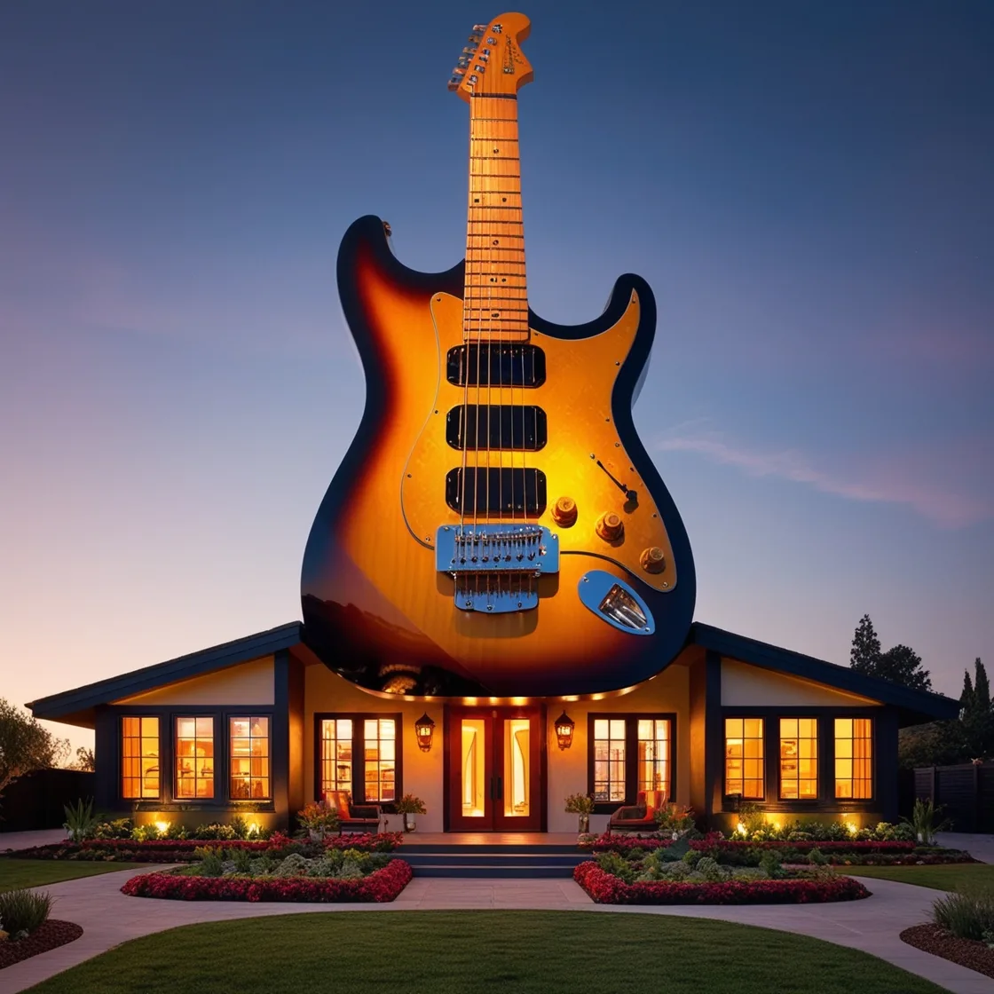 Living in Harmony: The Marvel of the Guitar Shaped House