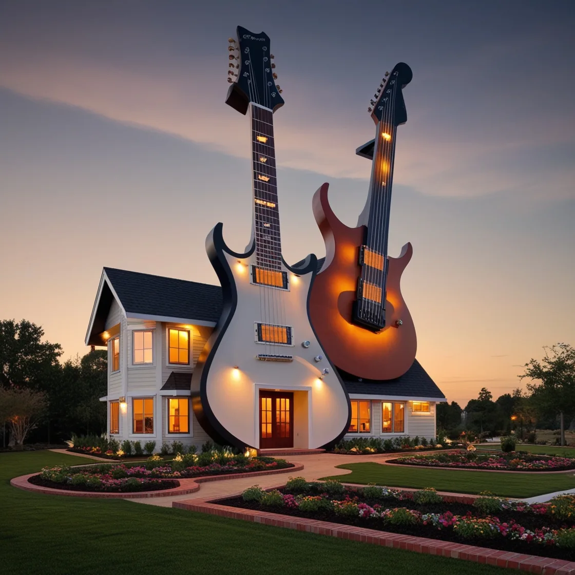 Living in Harmony: The Marvel of the Guitar Shaped House