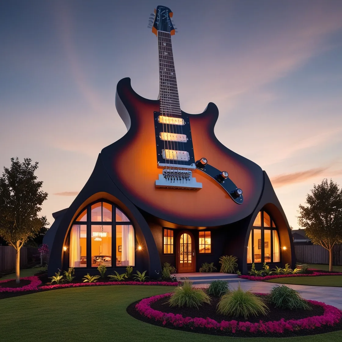 Living in Harmony: The Marvel of the Guitar Shaped House