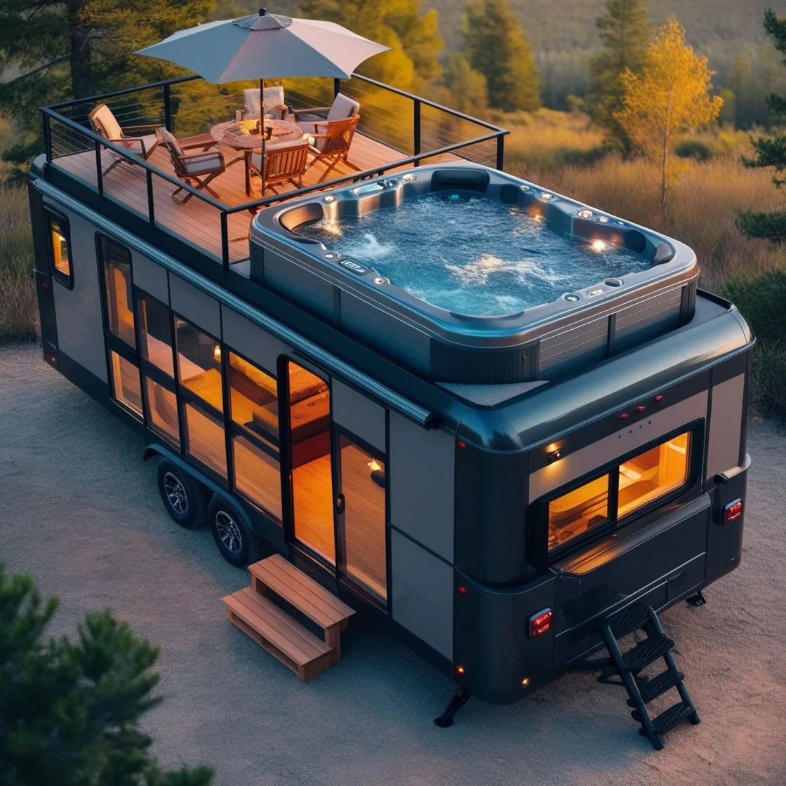 Travel in Luxury: The Ultimate Hot Tub Camper Experience