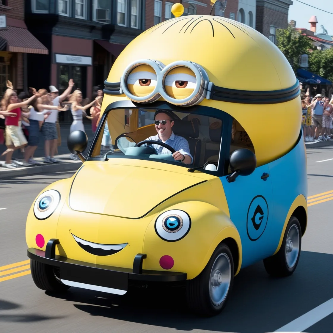 Minion Shaped Car: A Fun and Whimsical Ride for Every Fan