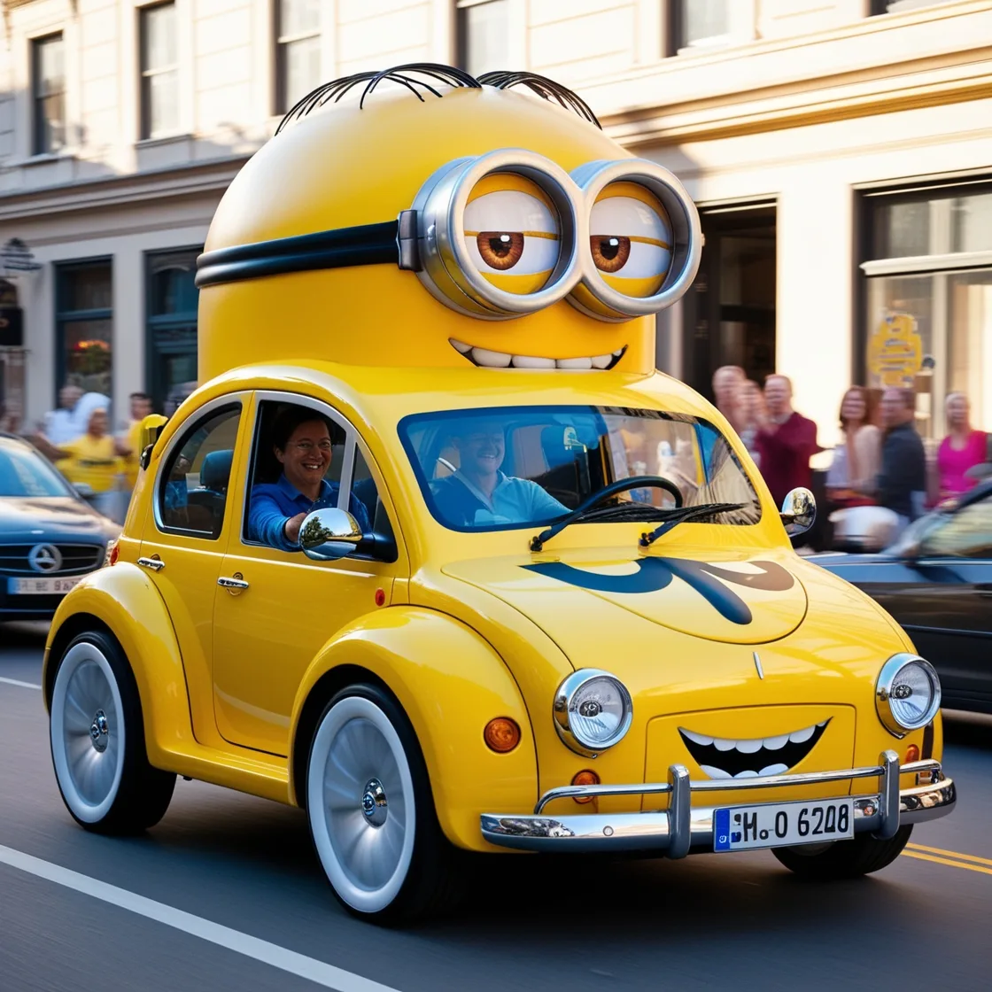 Minion Shaped Car: A Fun and Whimsical Ride for Every Fan