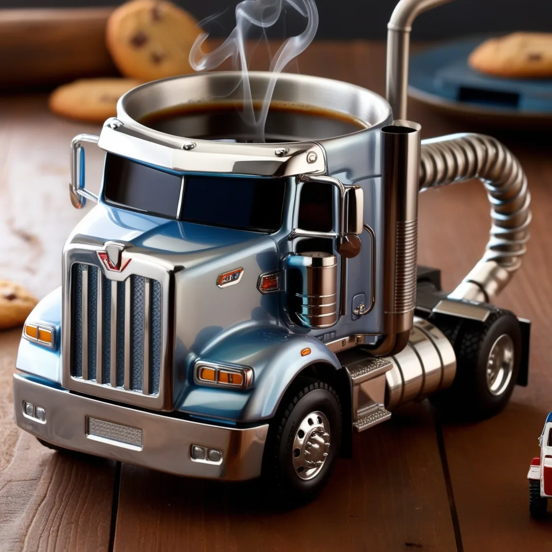 Ride the Road to Caffeine Bliss with Semi-Truck Coffee Mugs