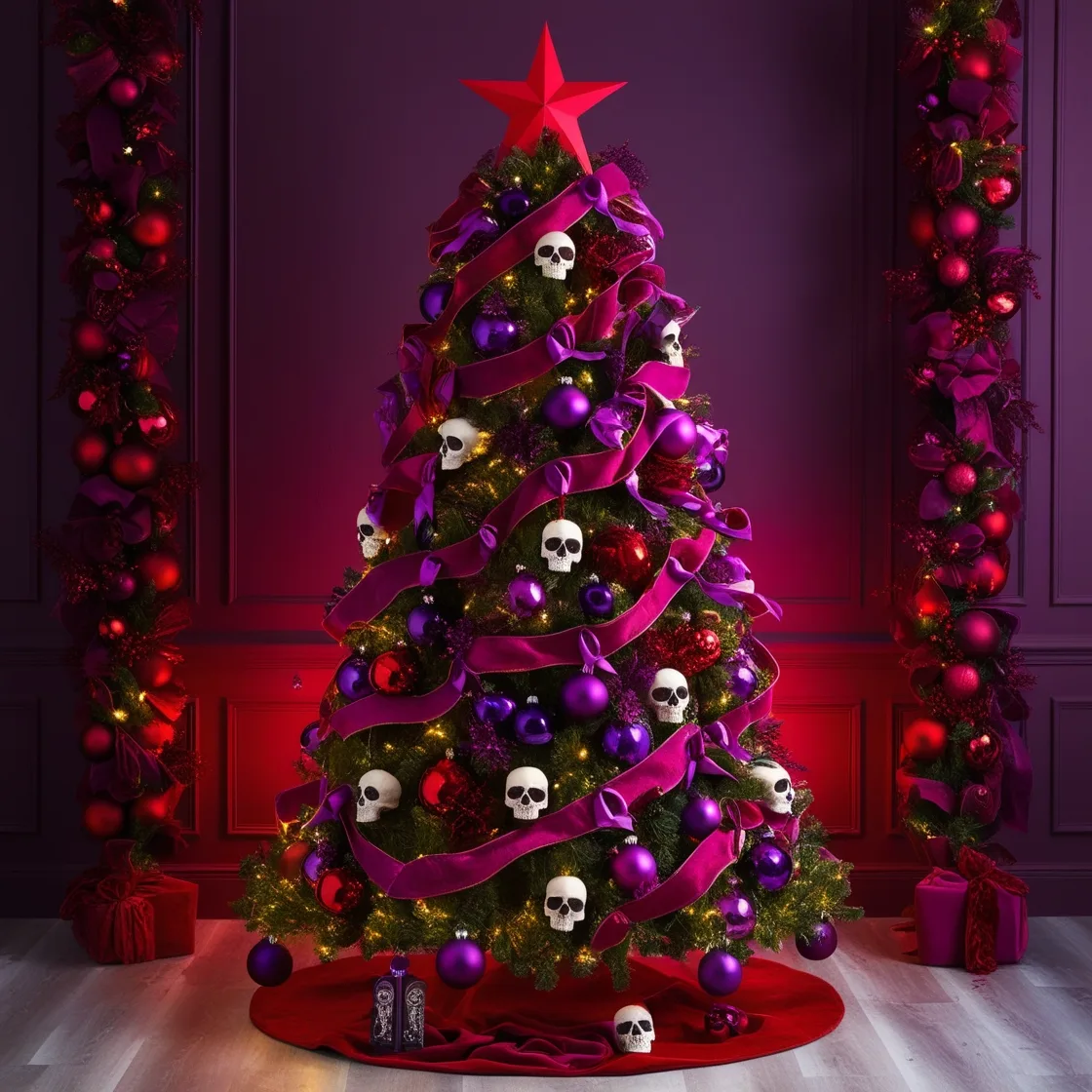 Skull Christmas Tree: A Spooky Twist on Festive Decor