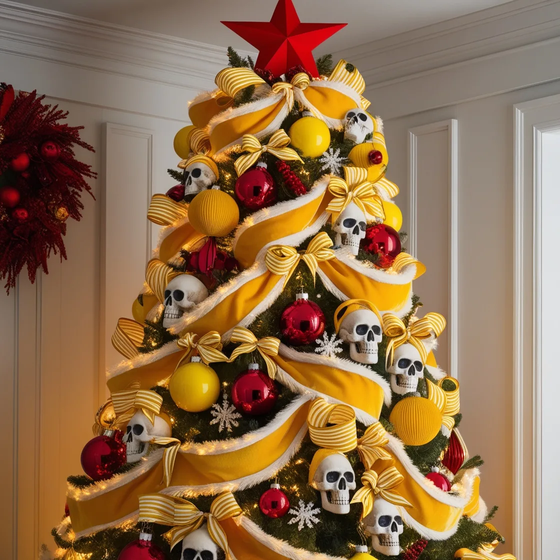 Skull Christmas Tree: A Spooky Twist on Festive Decor