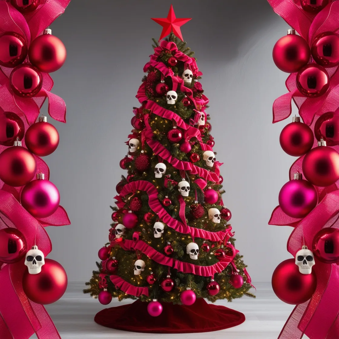 Skull Christmas Tree: A Spooky Twist on Festive Decor