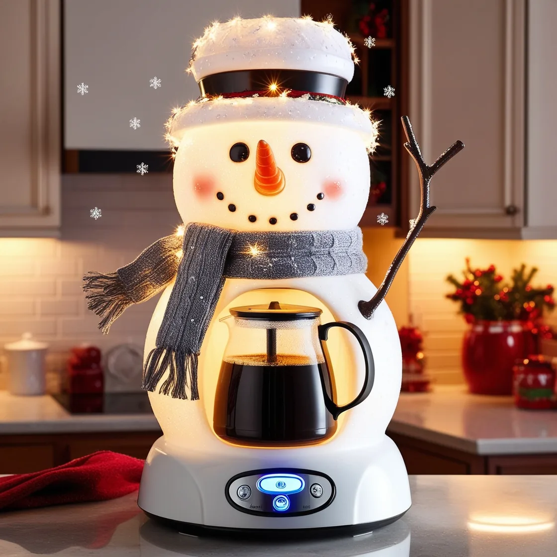 Sip the Magic of Winter: Discover the Adorable Snowman Coffee Maker