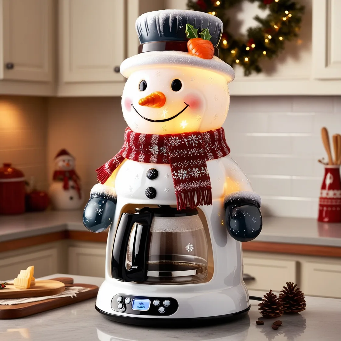 Sip the Magic of Winter: Discover the Adorable Snowman Coffee Maker