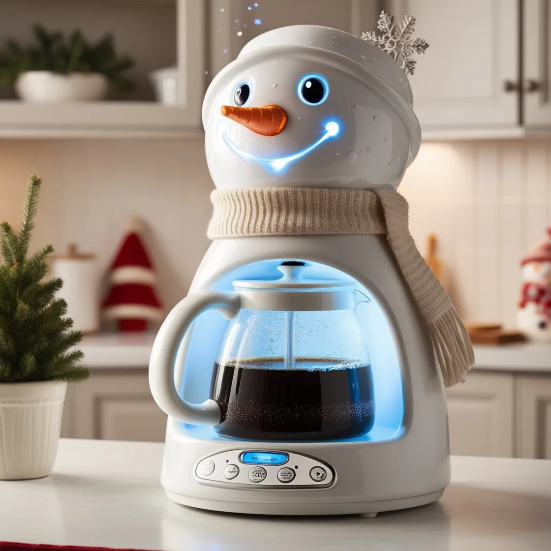 Sip the Magic of Winter: Discover the Adorable Snowman Coffee Maker