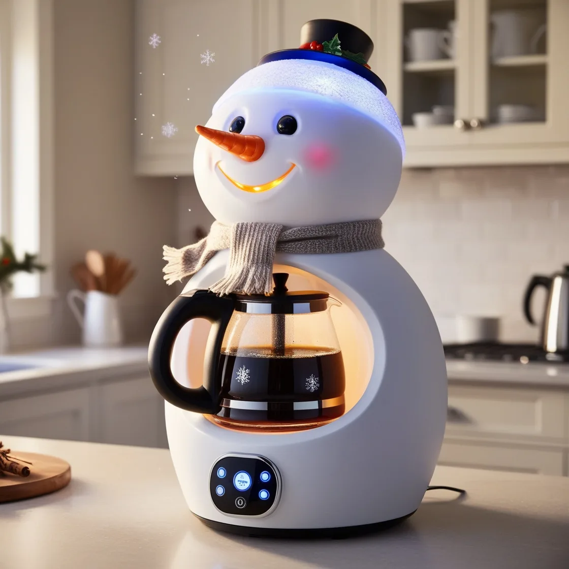 Sip the Magic of Winter: Discover the Adorable Snowman Coffee Maker