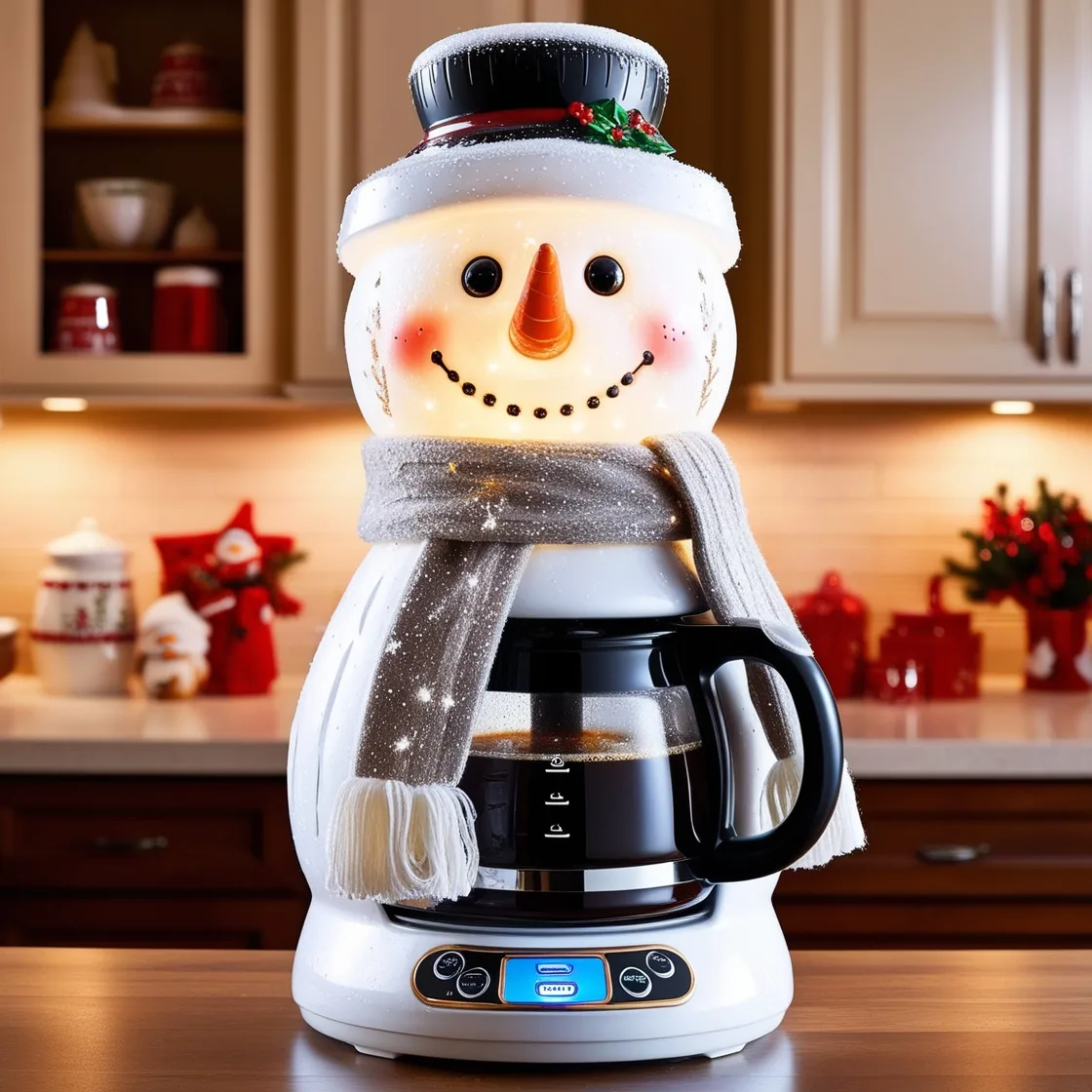 Sip the Magic of Winter: Discover the Adorable Snowman Coffee Maker