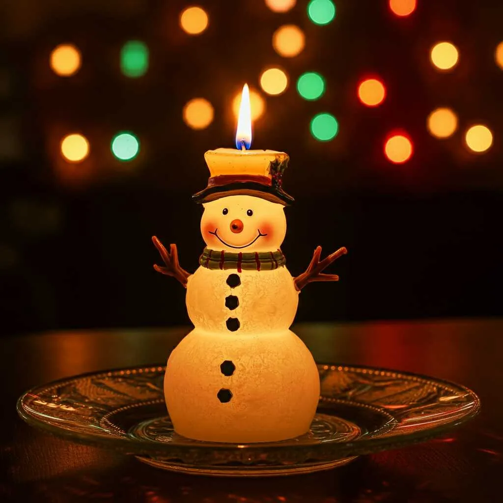 Snowman Shaped Candle: Add a Cozy Glow to Your Winter Wonderland