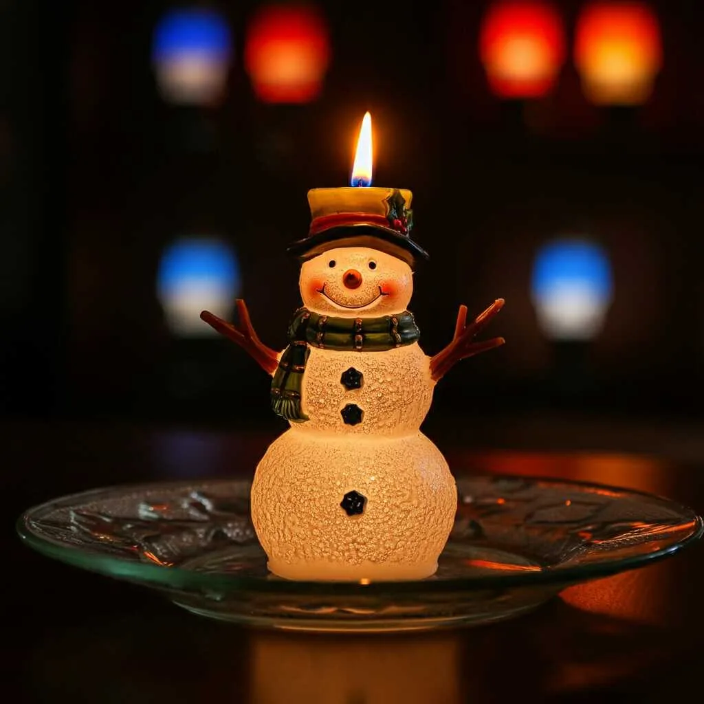 Snowman Shaped Candle: Add a Cozy Glow to Your Winter Wonderland