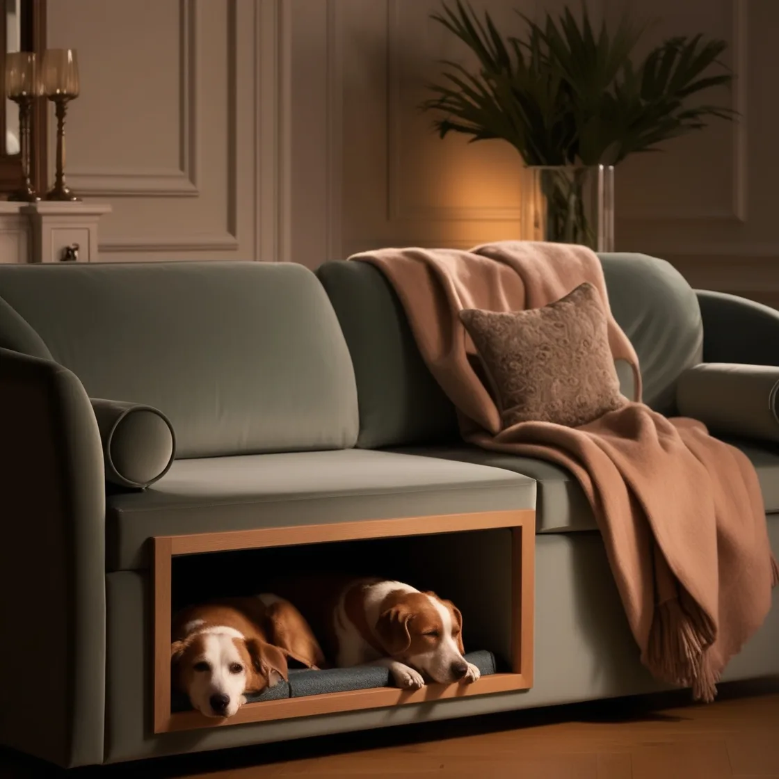 Sofa with Built-In Dog Bed Pods: The Ultimate Comfort for You and Your Furry Friend