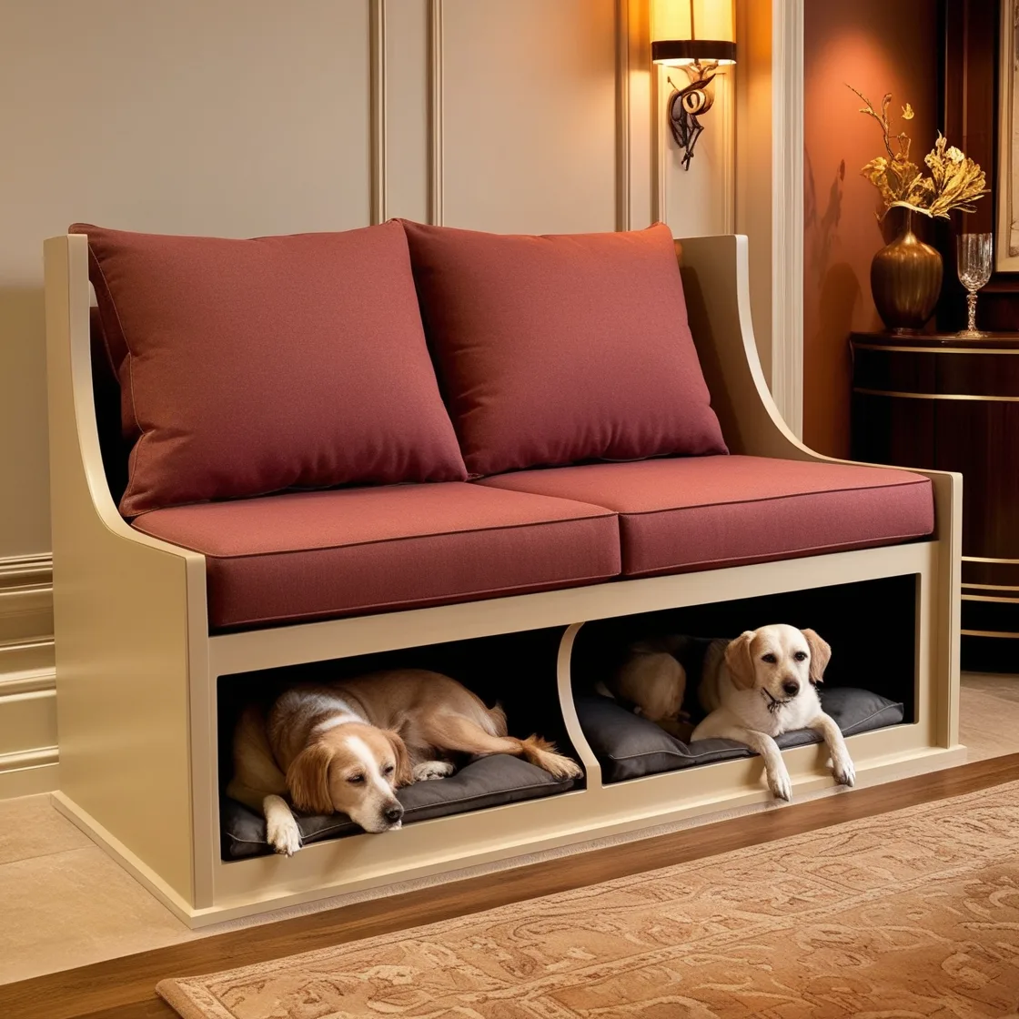 Sofa with Built-In Dog Bed Pods: The Ultimate Comfort for You and Your Furry Friend