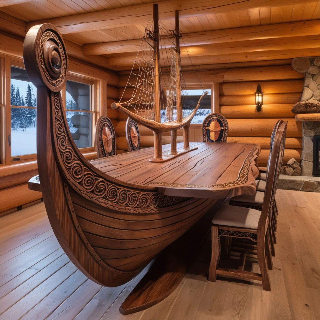 Viking Ship Dining Tables: Sail into Style and Elegance for Every Meal