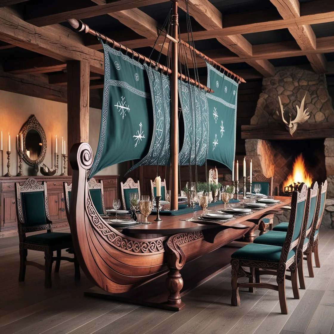 Viking Ship Dining Tables: Sail into Style and Elegance for Every Meal