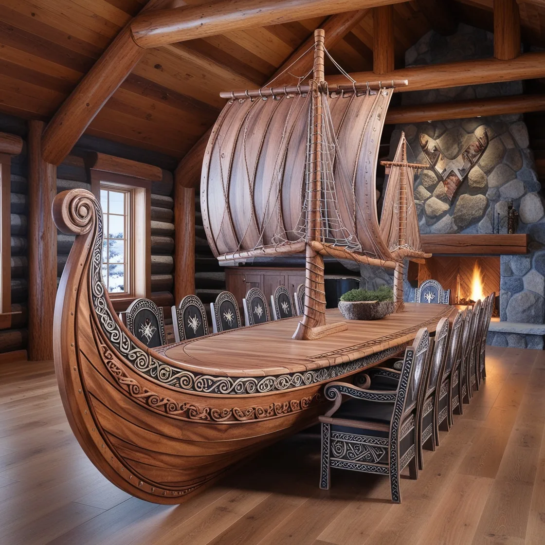 Viking Ship Dining Tables: Sail into Style and Elegance for Every Meal