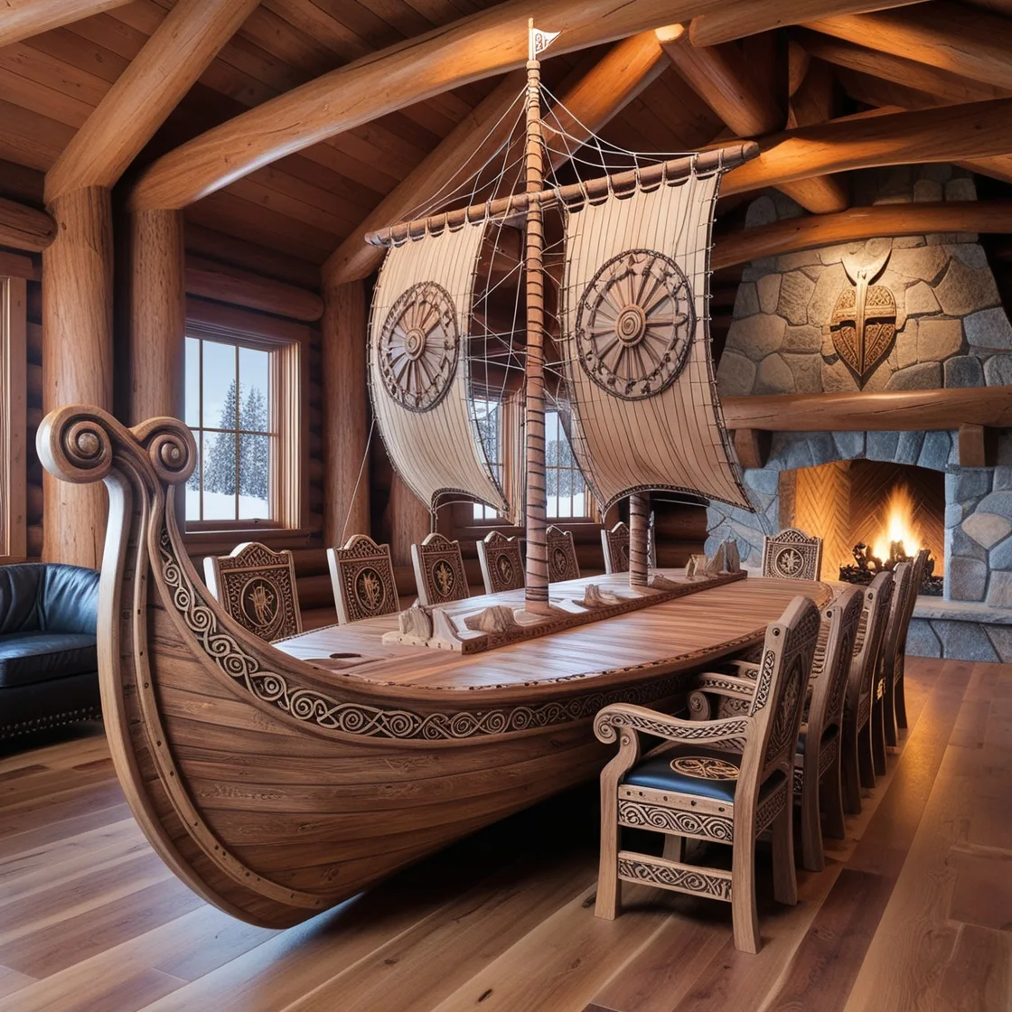 Viking Ship Dining Tables: Sail into Style and Elegance for Every Meal