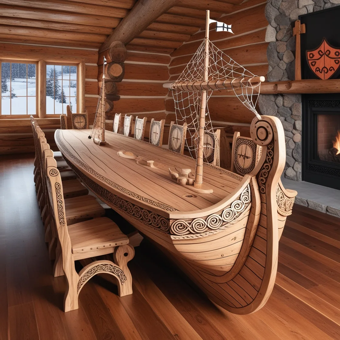 Viking Ship Dining Tables: Sail into Style and Elegance for Every Meal