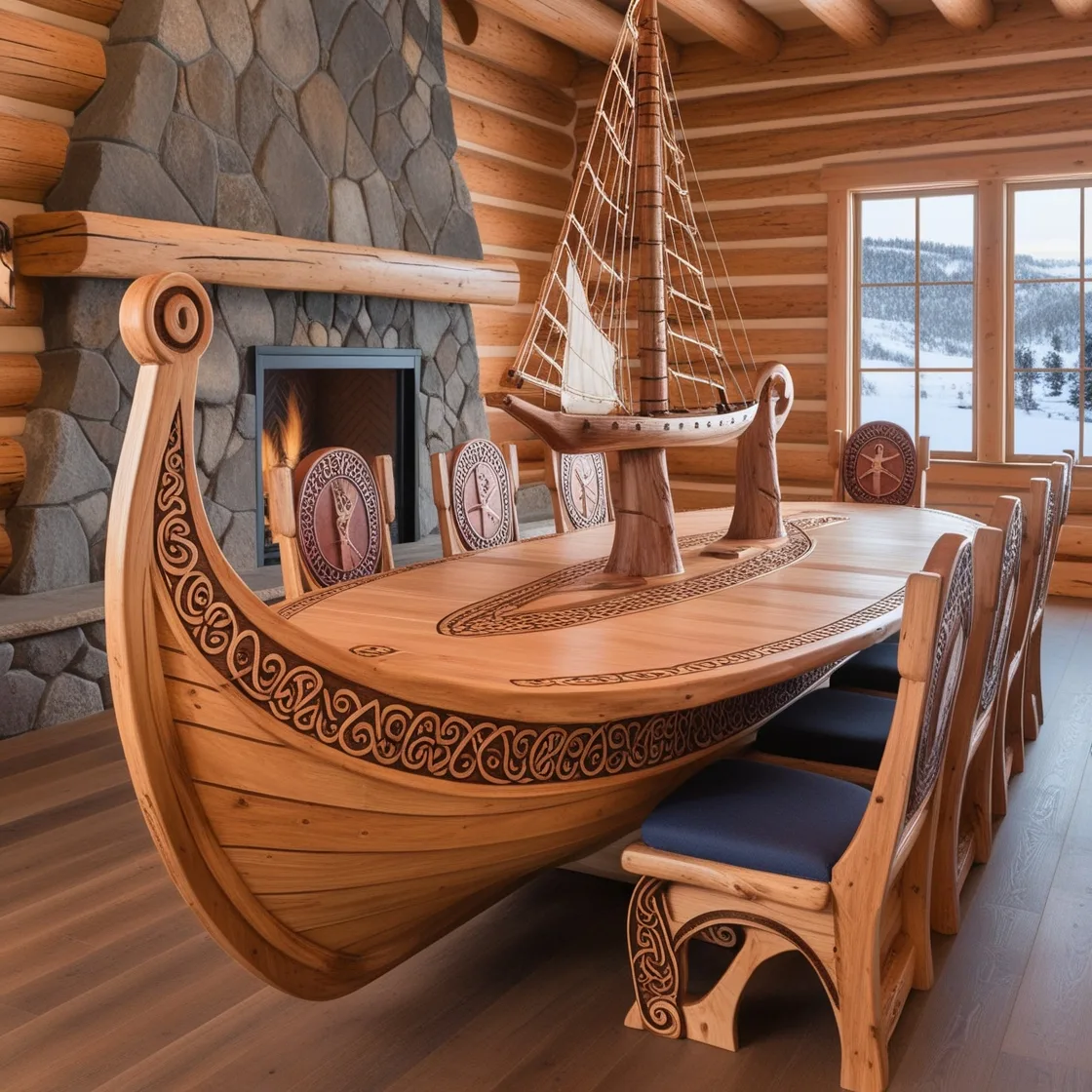 Viking Ship Dining Tables: Sail into Style and Elegance for Every Meal