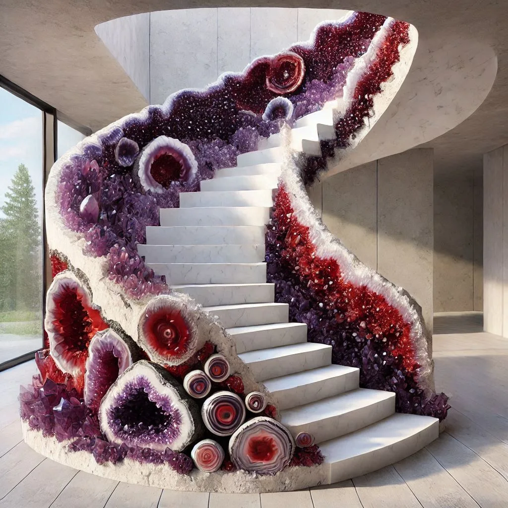 Elevate Your Home’s Elegance with a Stunning Amethyst Staircase