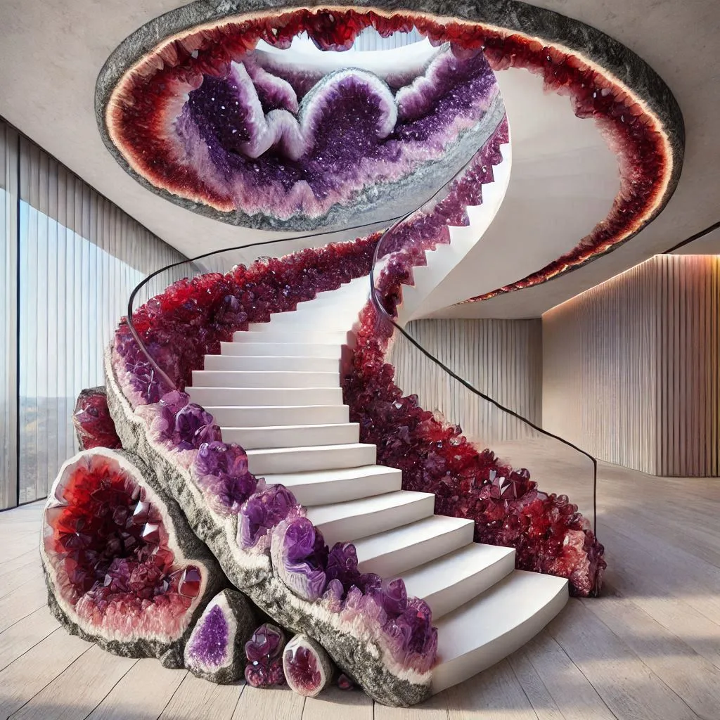 Elevate Your Home’s Elegance with a Stunning Amethyst Staircase