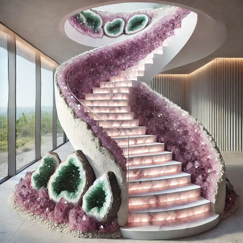 Elevate Your Home’s Elegance with a Stunning Amethyst Staircase