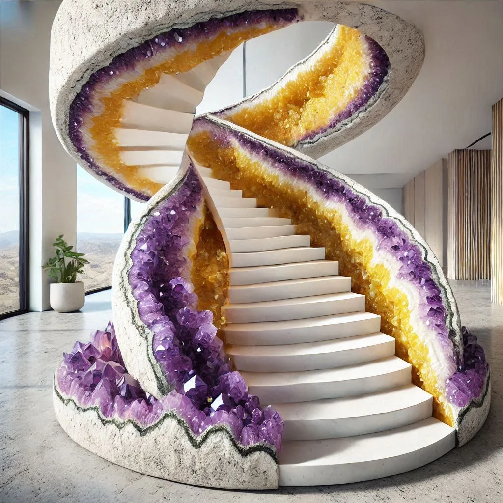 Elevate Your Home’s Elegance with a Stunning Amethyst Staircase