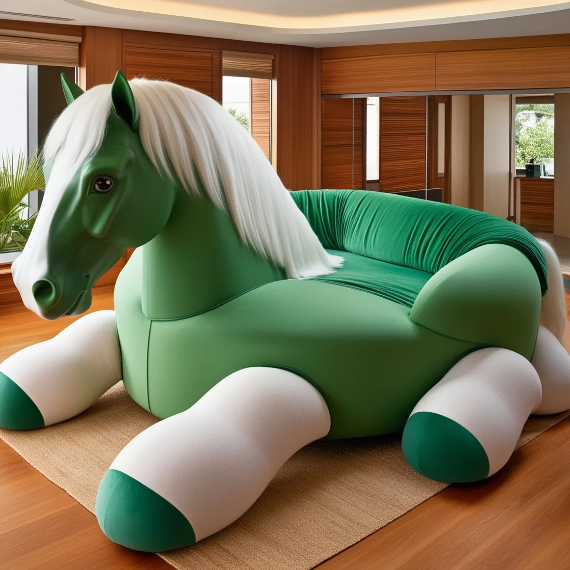 Relax Like Royalty with a Giant Horse Shaped Lounger