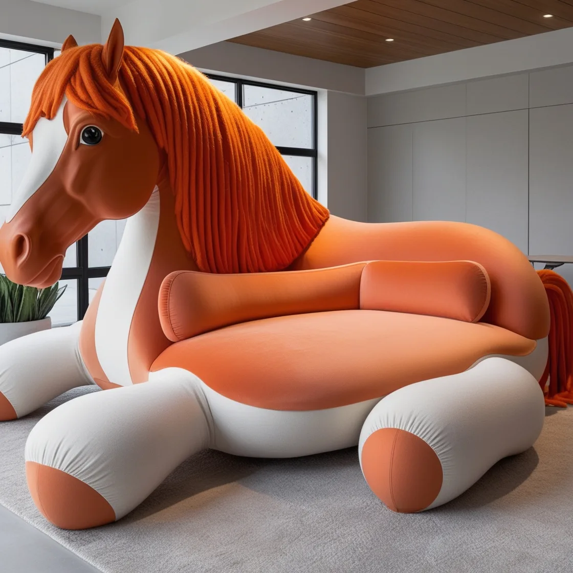 Relax Like Royalty with a Giant Horse Shaped Lounger
