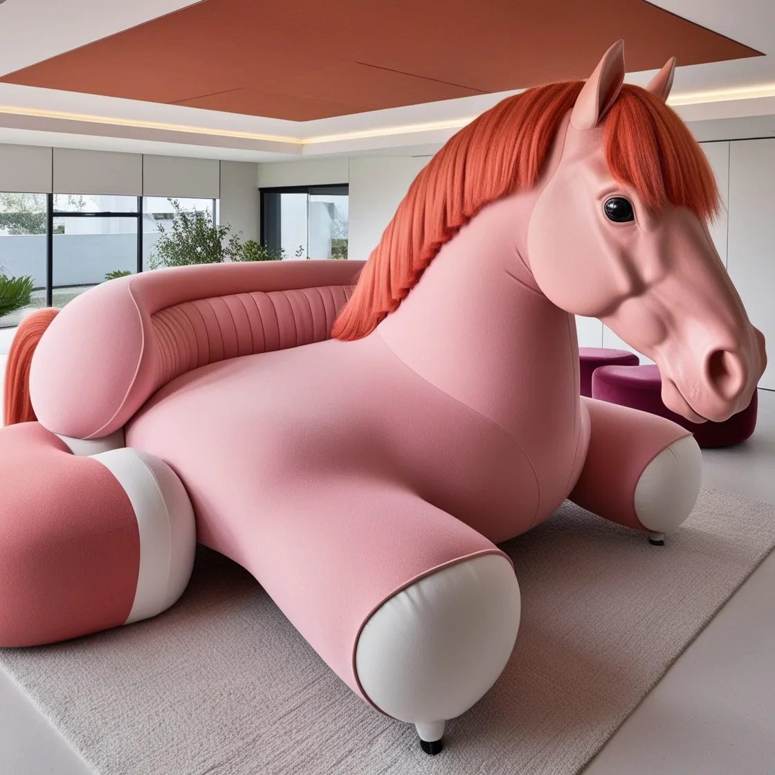 Relax Like Royalty with a Giant Horse Shaped Lounger
