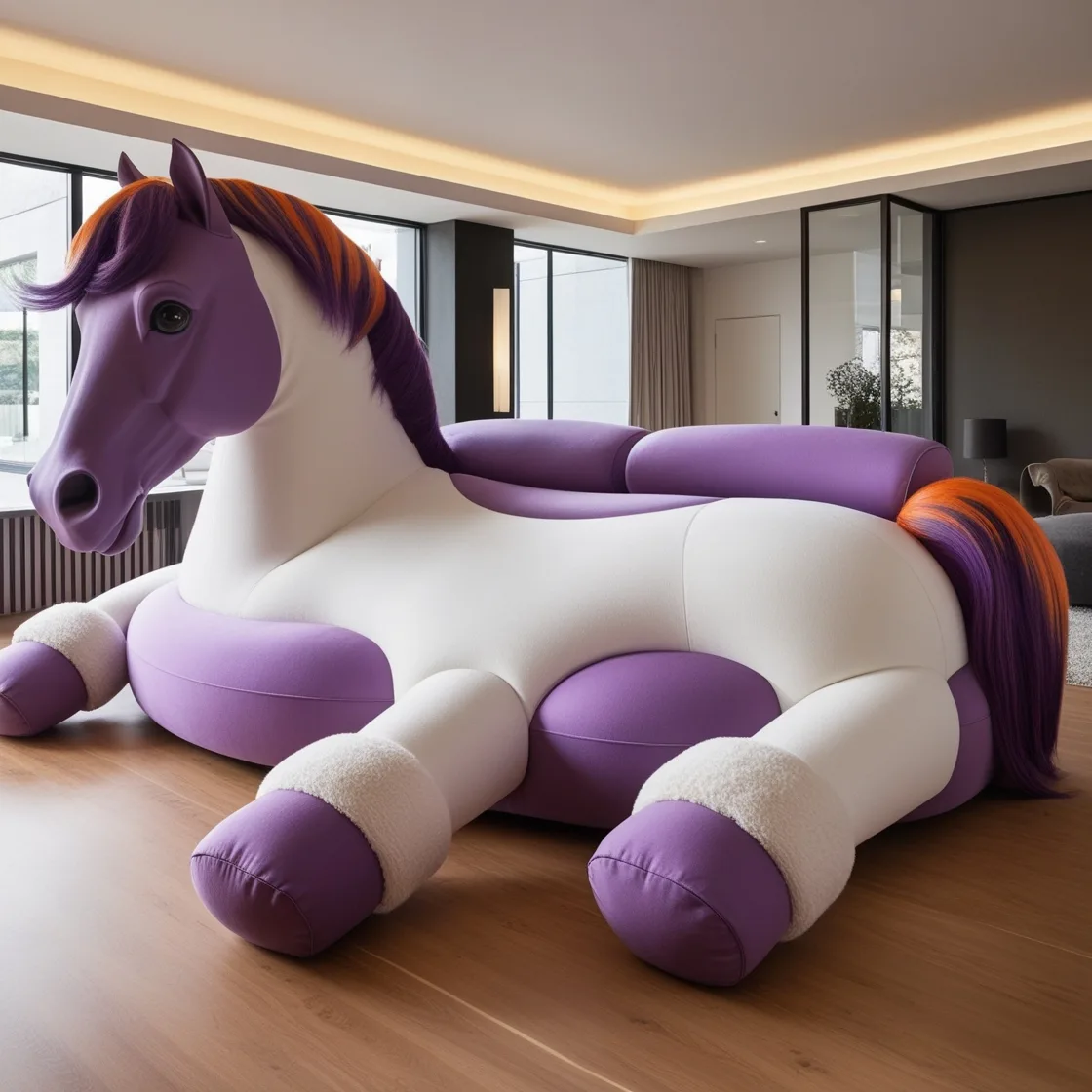 Relax Like Royalty with a Giant Horse Shaped Lounger