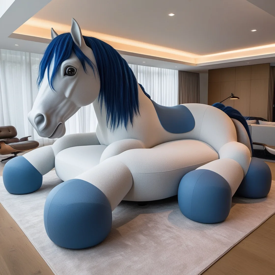 Relax Like Royalty with a Giant Horse Shaped Lounger