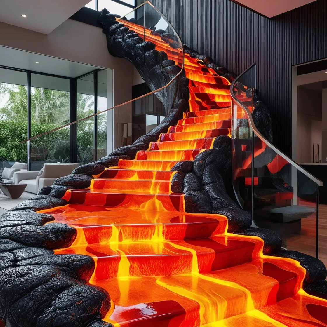 Transform Your Space with Epoxy Active Scene Staircases