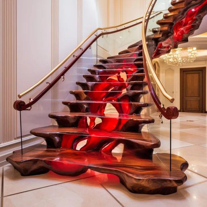 Transform Your Space with Epoxy Active Scene Staircases