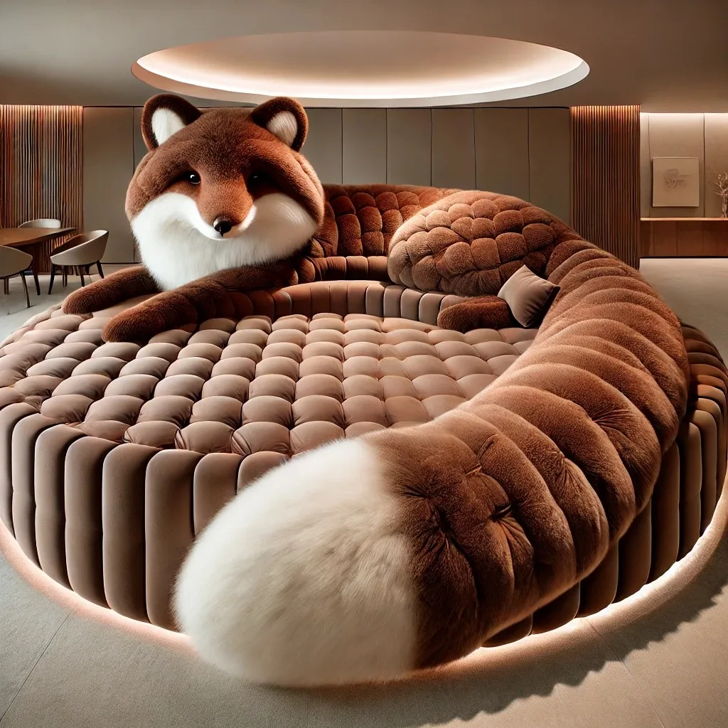 Unleash Cozy Vibes: Transform Your Space with a Giant Fox Couch