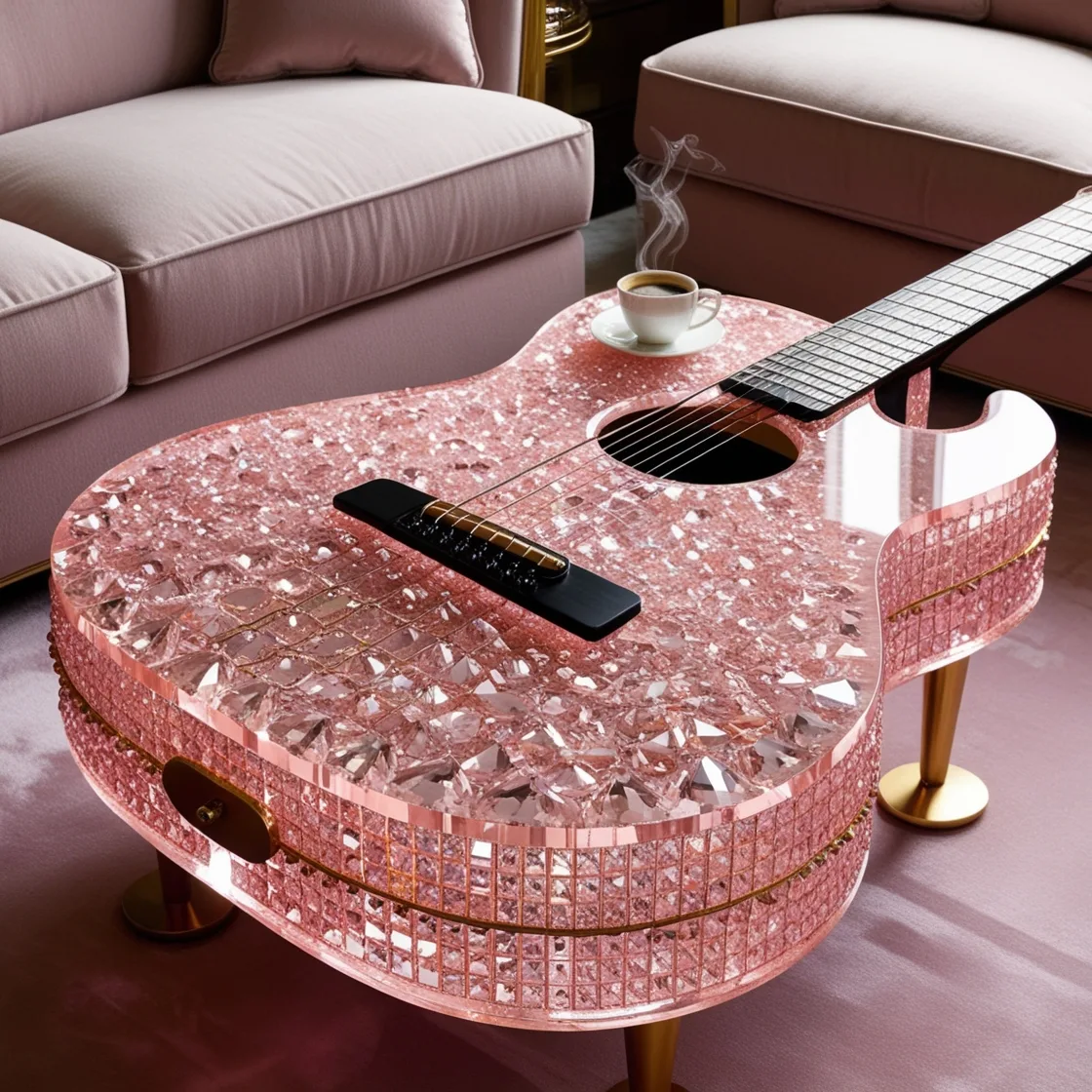 Rock Your Living Room with a Guitar Coffee Table