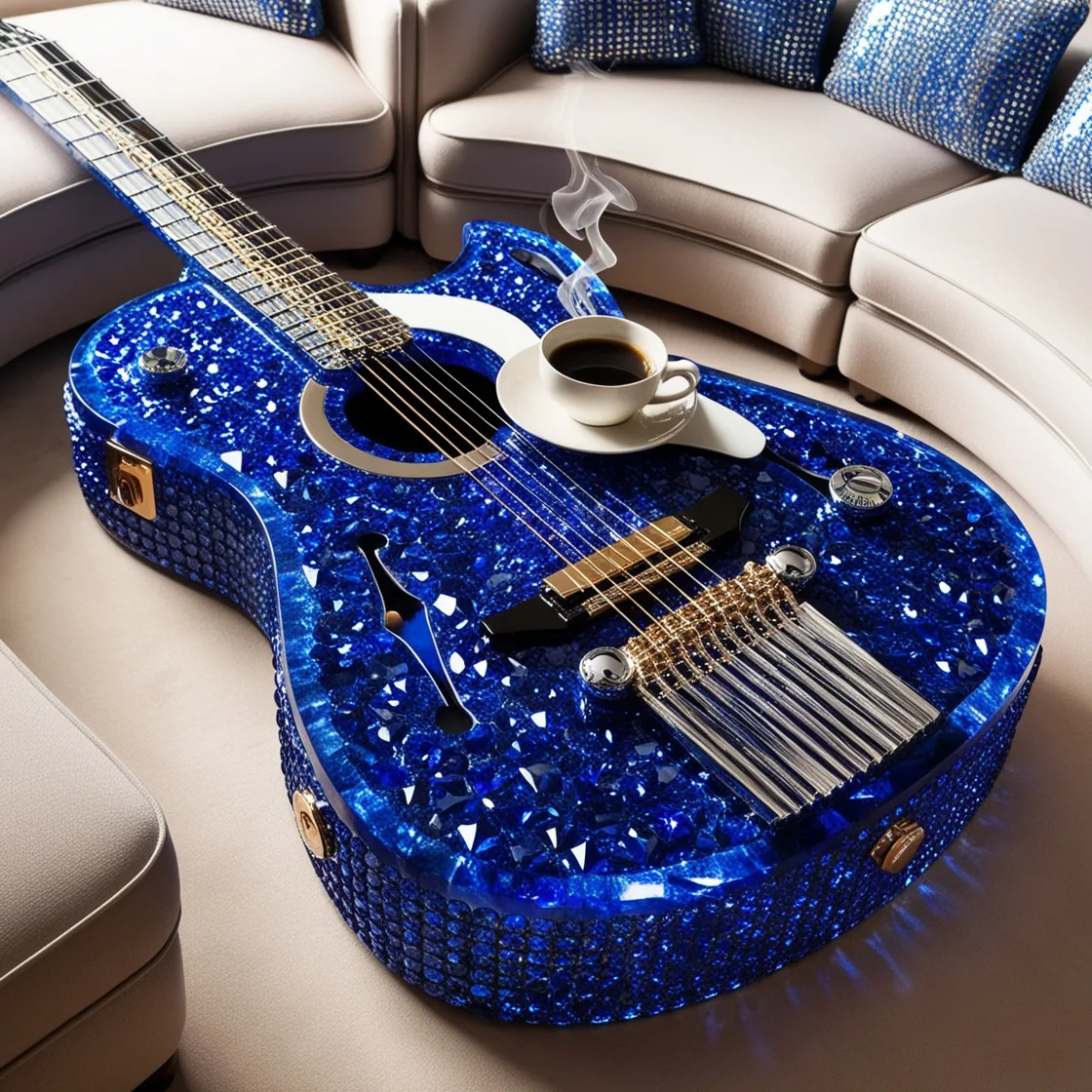 Rock Your Living Room with a Guitar Coffee Table