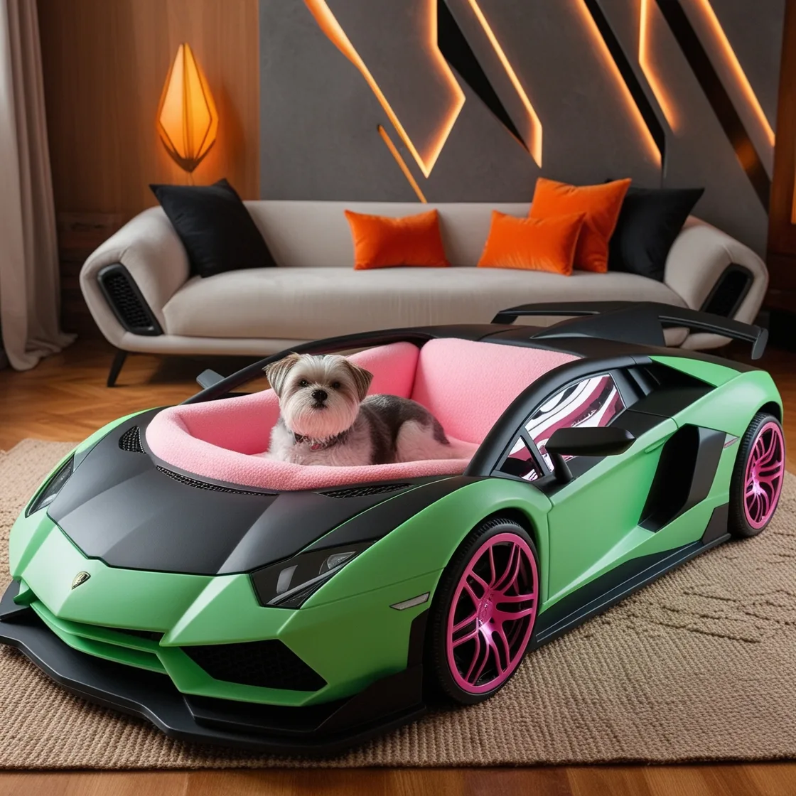 Luxury Meets Comfort: The Lamborghini-Inspired Pet Bed for Your Furry Friend