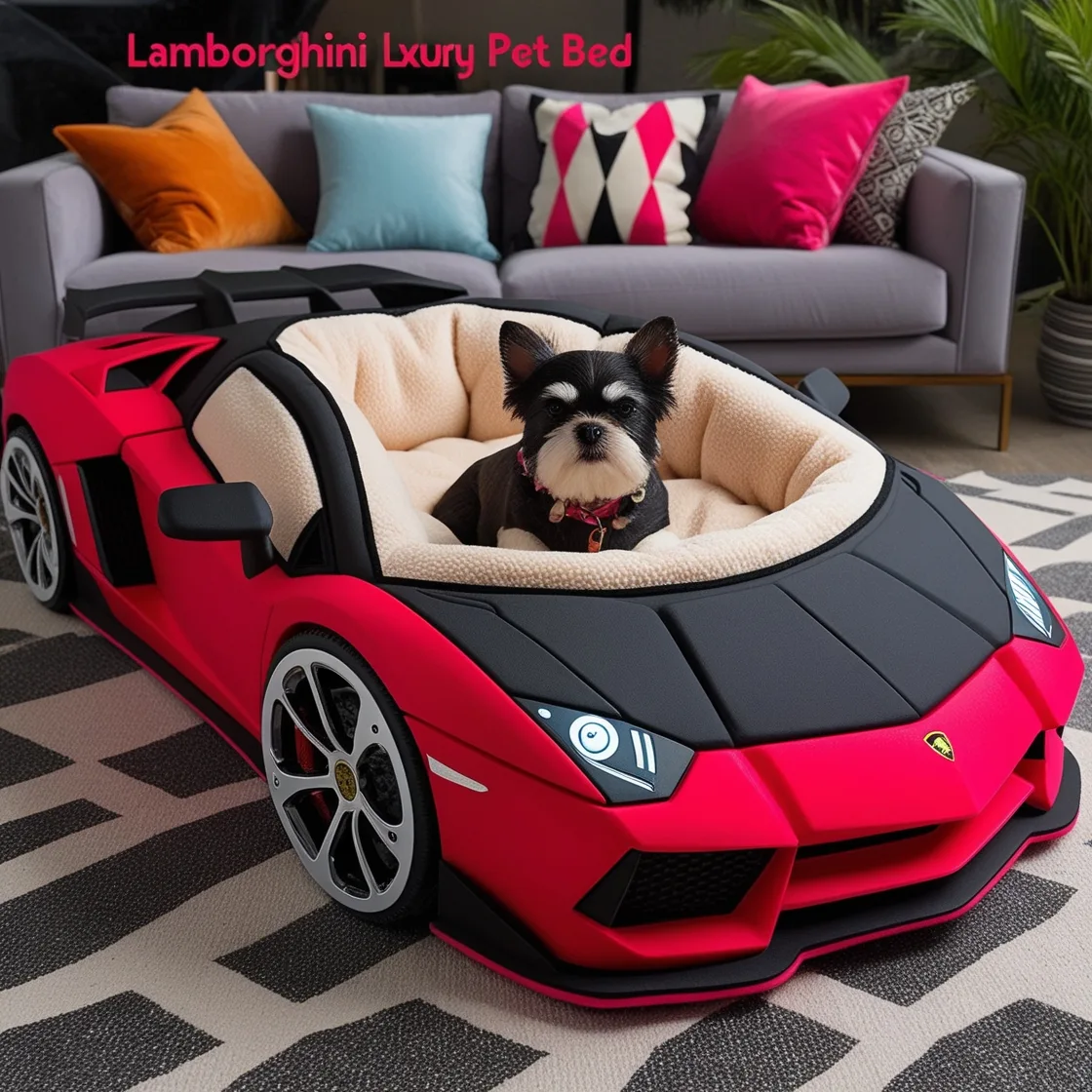 Luxury Meets Comfort: The Lamborghini-Inspired Pet Bed for Your Furry Friend