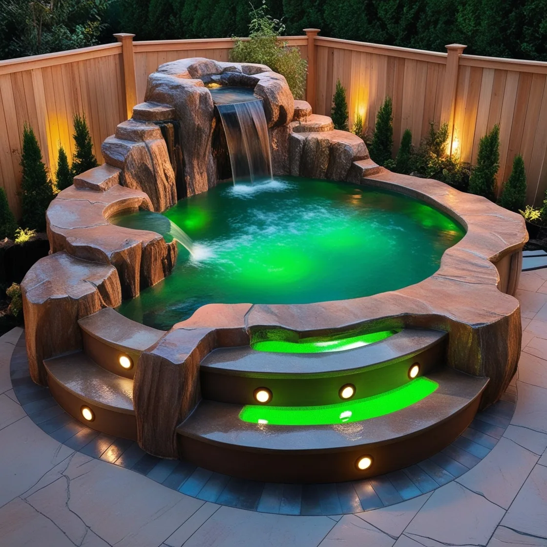 Unwind in Style with Nature-Inspired Hot Tubs