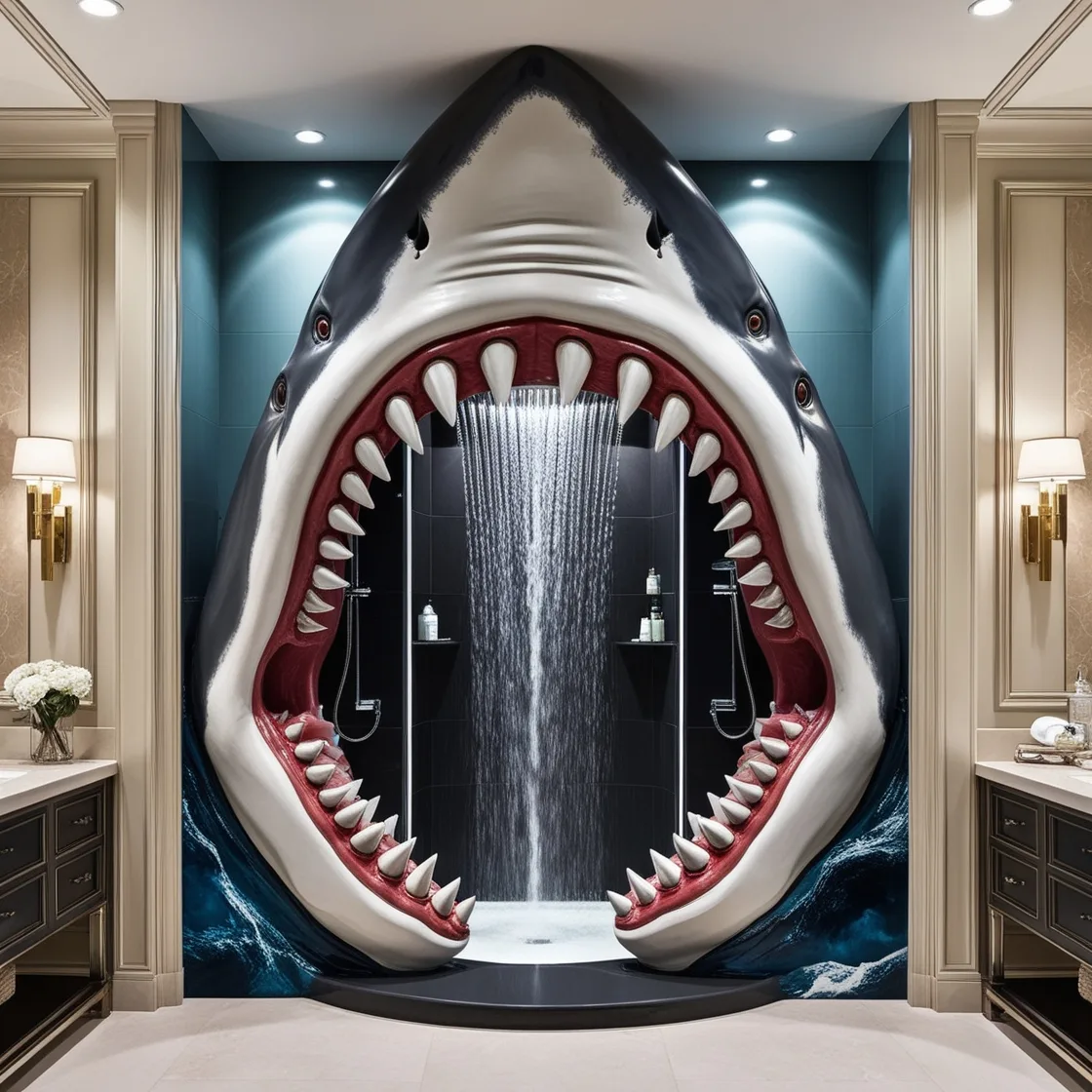 Shark Shower: A Bold Statement in Luxury Bathroom Design