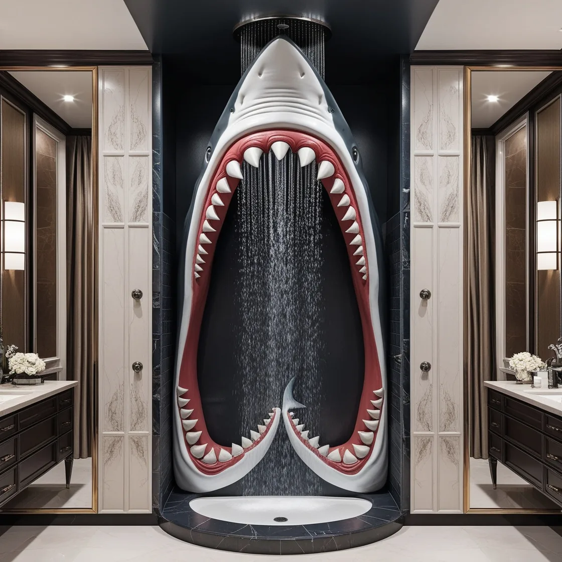 Shark Shower: A Bold Statement in Luxury Bathroom Design