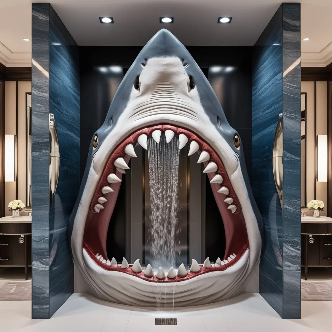 Shark Shower: A Bold Statement in Luxury Bathroom Design