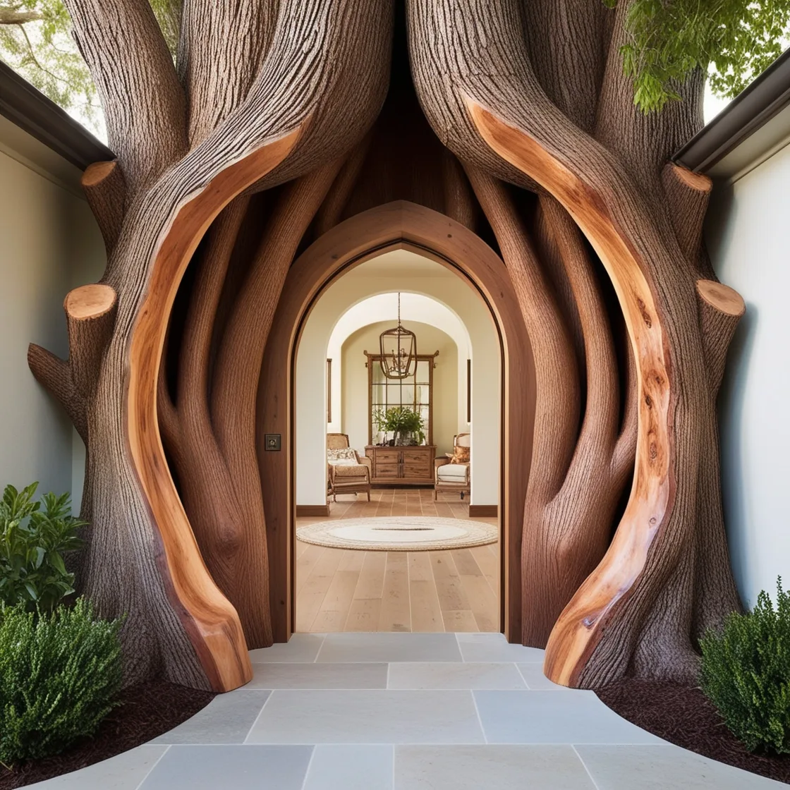 Transform Your Space with Enchanting Tree Shaped Doorways