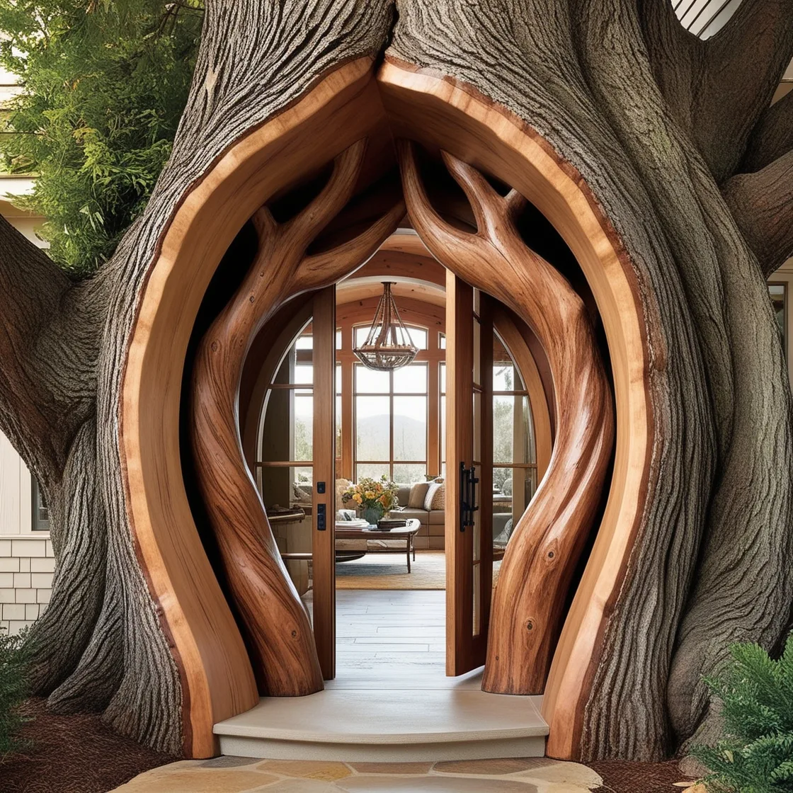 Transform Your Space with Enchanting Tree Shaped Doorways