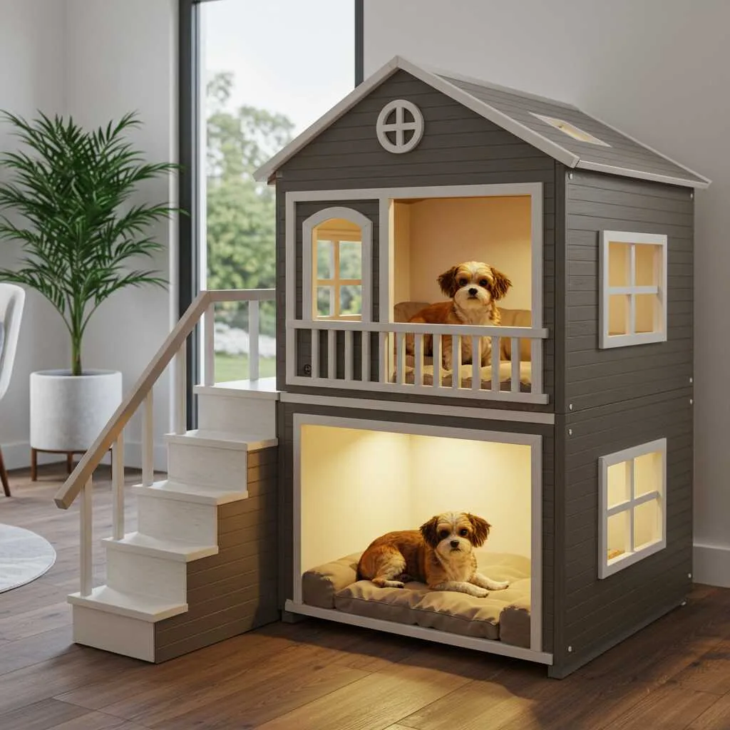 1. The Advantages of Two-Storey Dog Houses